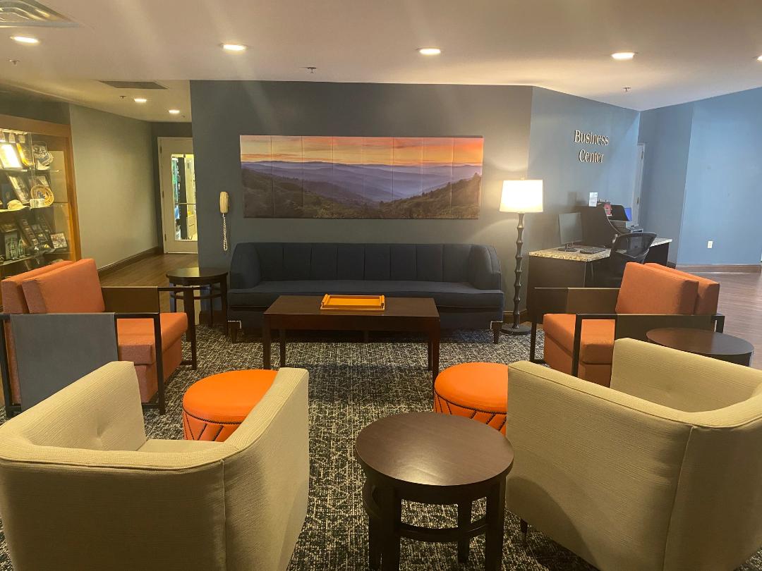 New lobby at LeConte Hotel and Convention Center